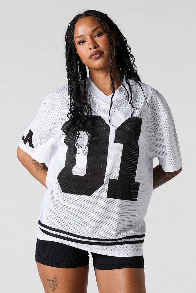 Sommer Ray jersey de football en filet imprimé