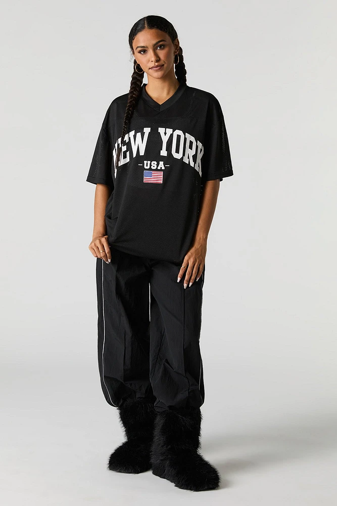 Jersey de football en filet imprimé