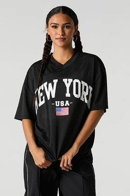 Jersey de football en filet imprimé