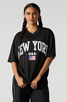 Jersey de football en filet imprimé