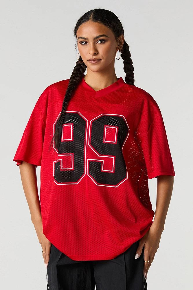 Jersey de football en filet imprimé