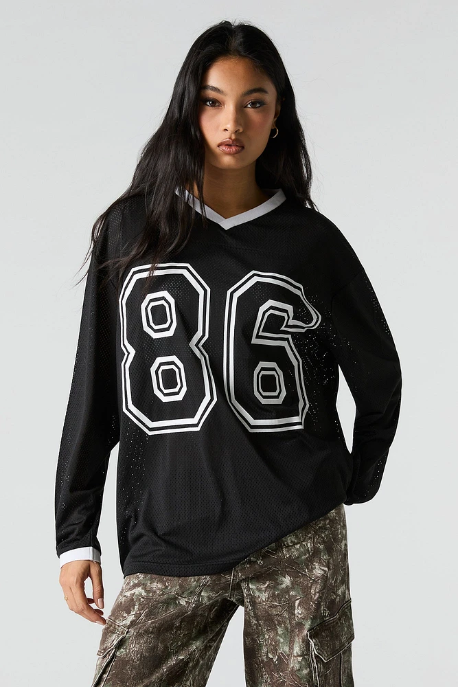 Graphic Mesh Long Sleeve Jersey