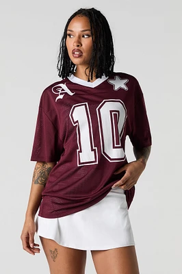 Graphic Mesh Football Jersey