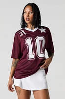 Graphic Mesh Football Jersey