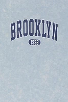 Brooklyn Graphic Washed Cropped T-Shirt