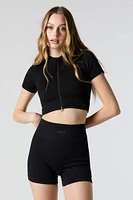 Seamless Ribbed Biker Short