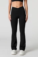 Legging Active à jambe évasée et taille pliée