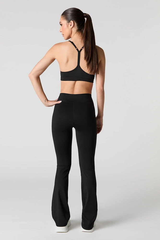 Legging Active à jambe évasée et taille pliée