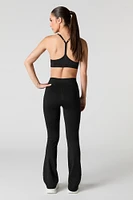 Legging Active à jambe évasée et taille pliée