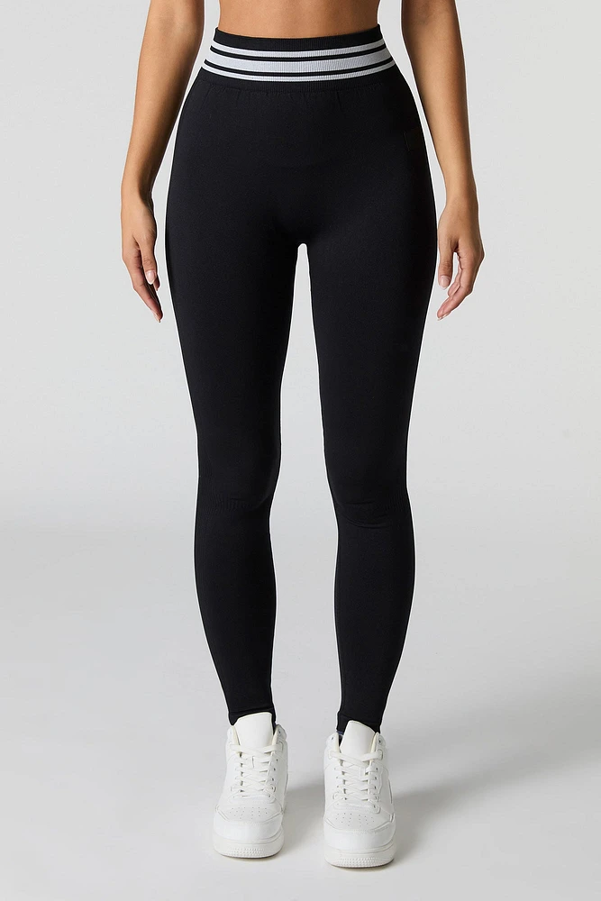 Sommer Ray Seamless Striped Waist Active Legging