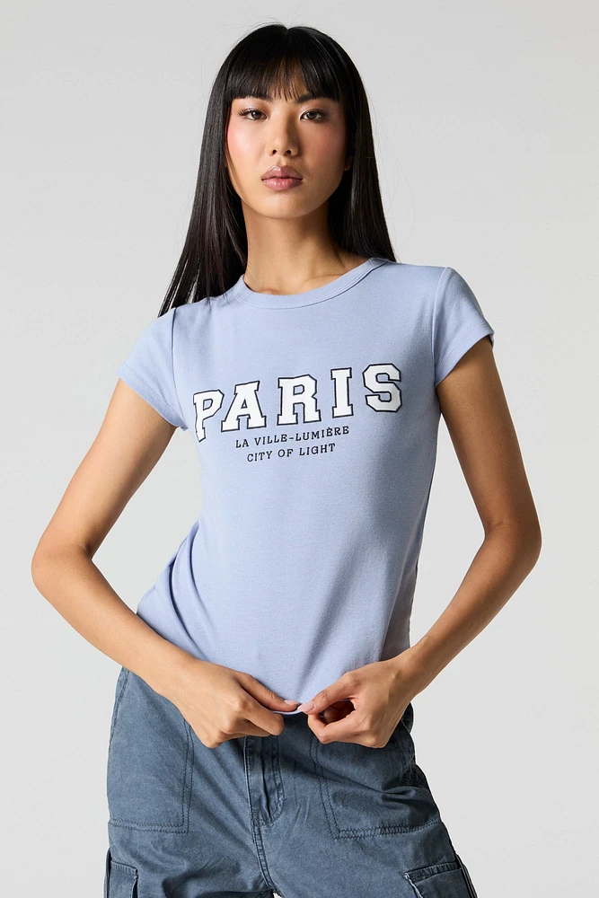 Embroidered Fitted T-Shirt