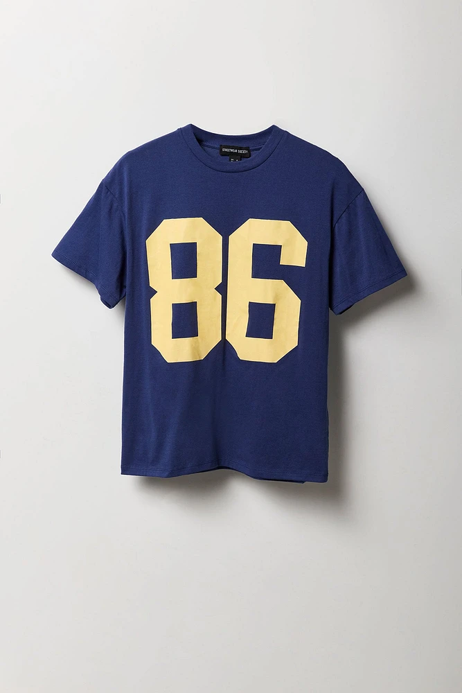 T-shirt de coupe garçonne à imprim