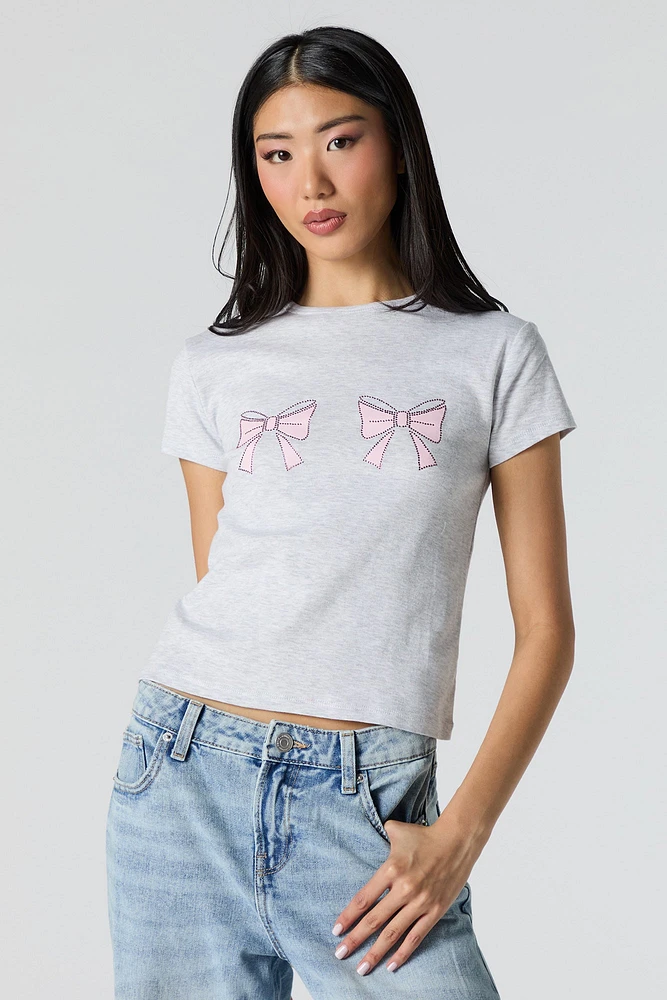 T-shirt à motif de boucles en pierres du Rhin