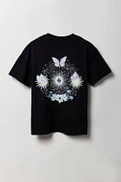 T-shirt de coupe garçonne à imprimé Celestial