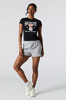 T-shirt ajusté à imprimé Espresso Martini
