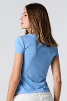 Butterfly Graphic Fitted T-Shirt