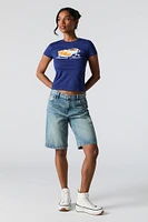 T-shirt ajusté à imprimé Brunch Please