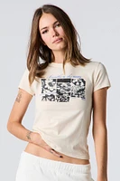 T-shirt ajusté à imprimé Breathe the Beauty