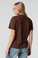 T-shirt de coupe garçonne à imprimé Cowgirl Era