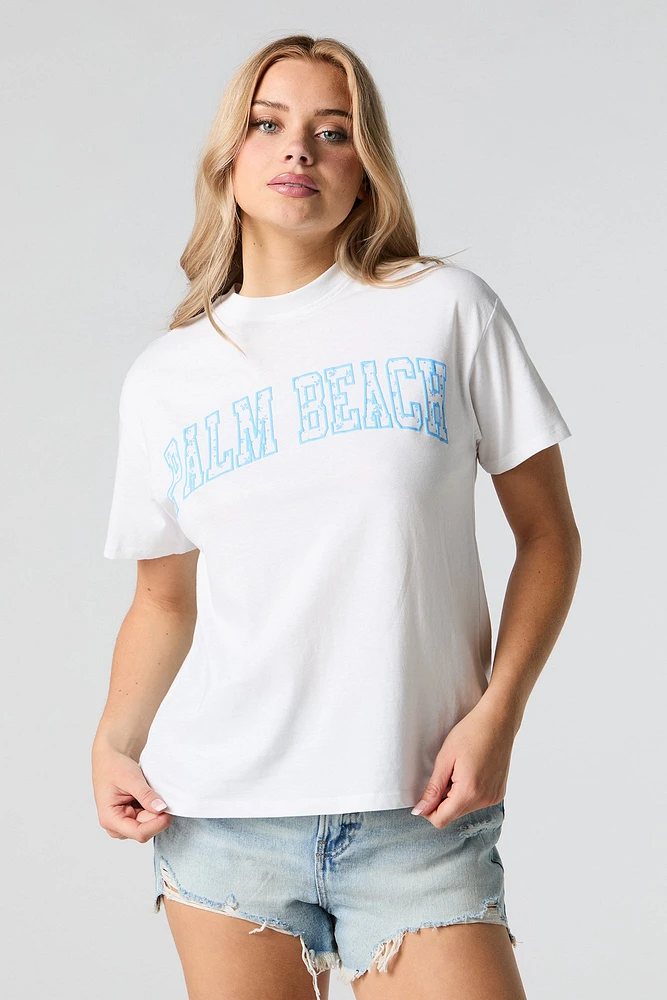 Palm Beach Graphic Boyfriend T-Shirt