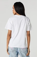 Just a Girl Graphic Boyfriend T-Shirt