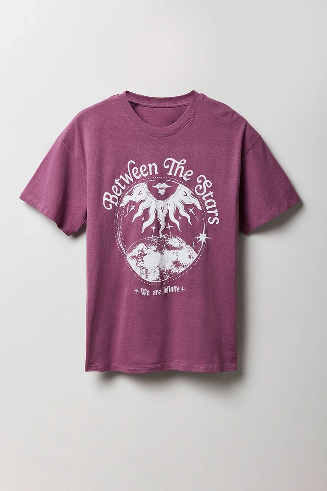Between The Stars Graphic Boyfriend T-Shirt