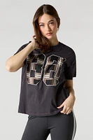 T-shirt de coupe garçonne à imprim
