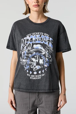 Guided by Moonlight Graphic Boyfriend T-Shirt