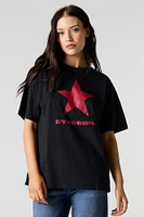 T-shirt de coupe garçonne à imprimé Stargirl