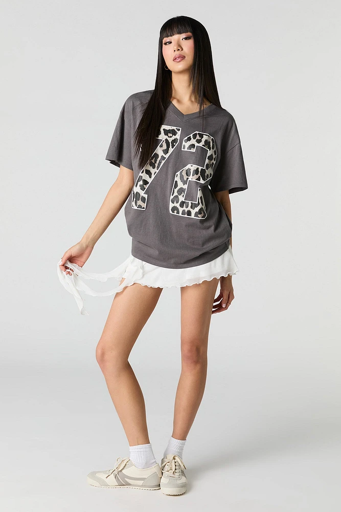 Cheetah 72 Graphic V-Neck T-Shirt