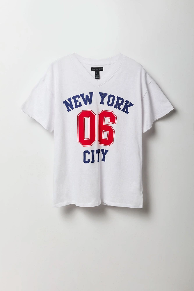 New York City 06 Graphic V-Neck T-Shirt