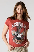 T-shirt à motif Nashville en pierres du Rhin