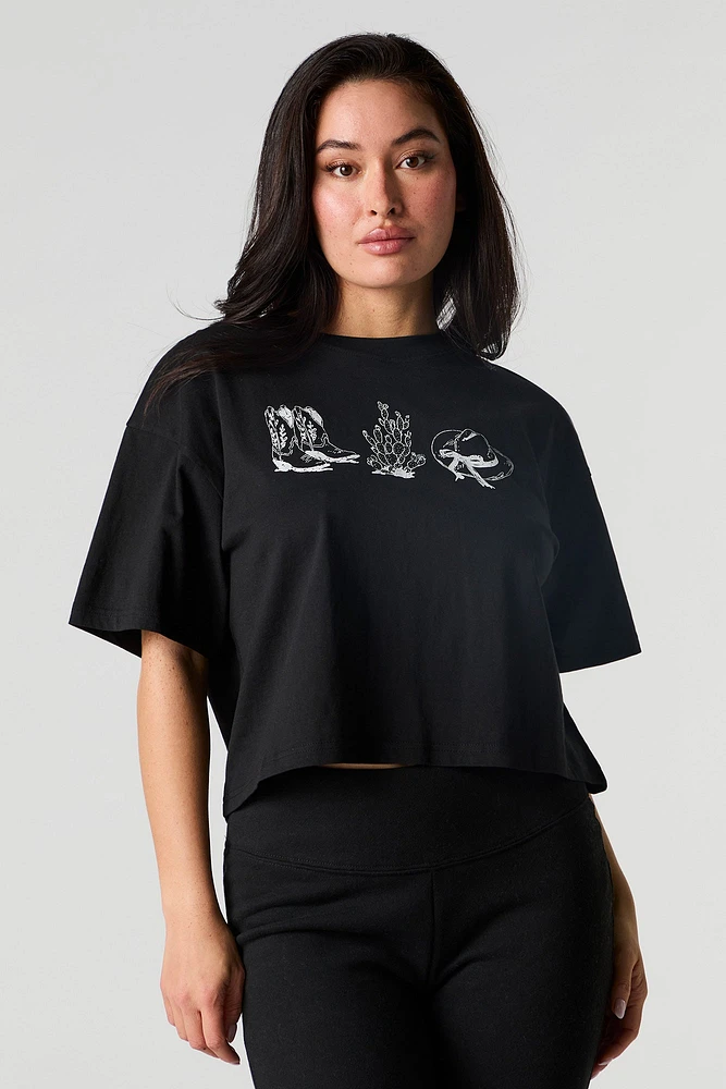 Western Graphic Boxy T-Shirt