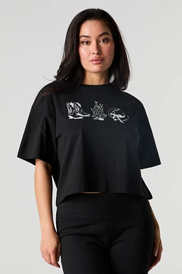 Western Graphic Boxy T-Shirt