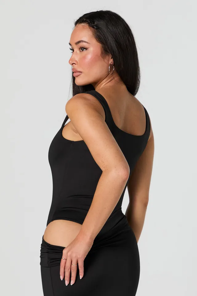 Body Contour Square Neck Tank Bodysuit