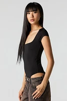 Contour Square Neck Short Sleeve Bodysuit