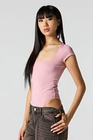 Contour Square Neck Short Sleeve Bodysuit