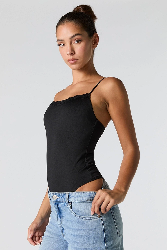 Contour Lace Trim Cami Bodysuit