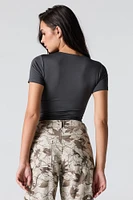 Contour Round Neck Short Sleeve Bodysuit
