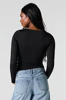 Contour Scoop Neck Long Sleeve Bodysuit