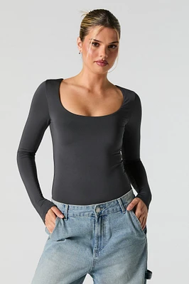 Scoop Neck Long Sleeve Bodysuit
