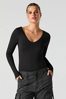 Contour V-Neck Long Sleeve Bodysuit