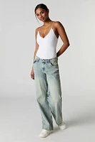 Contour V-Neck Lace Trim Bodysuit