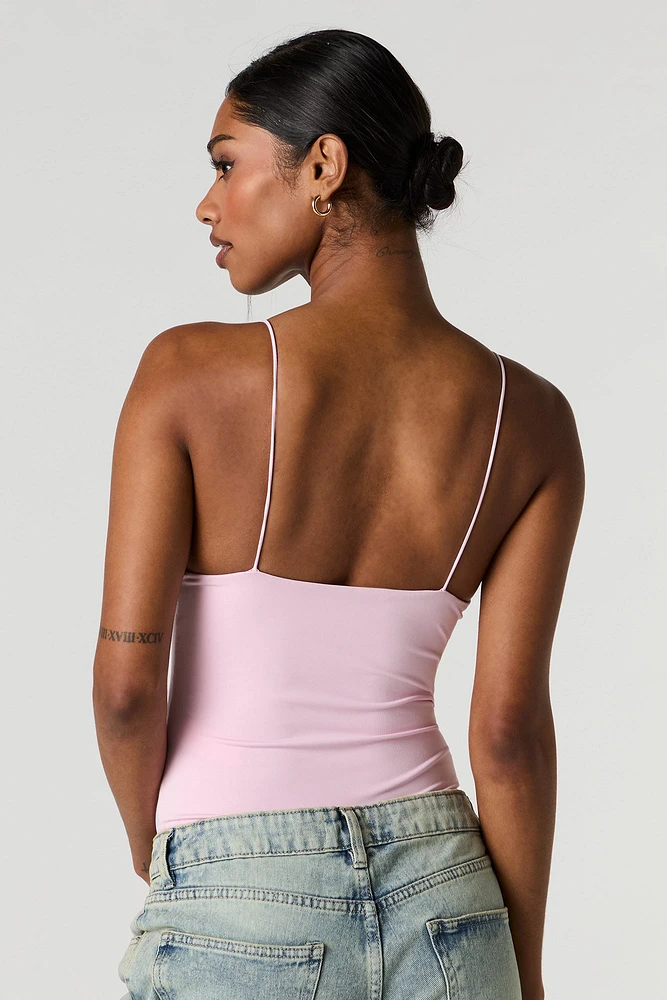 Contour V-Neck Lace Trim Bodysuit