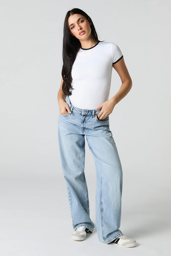 Contour Contrast Short Sleeve Bodysuit
