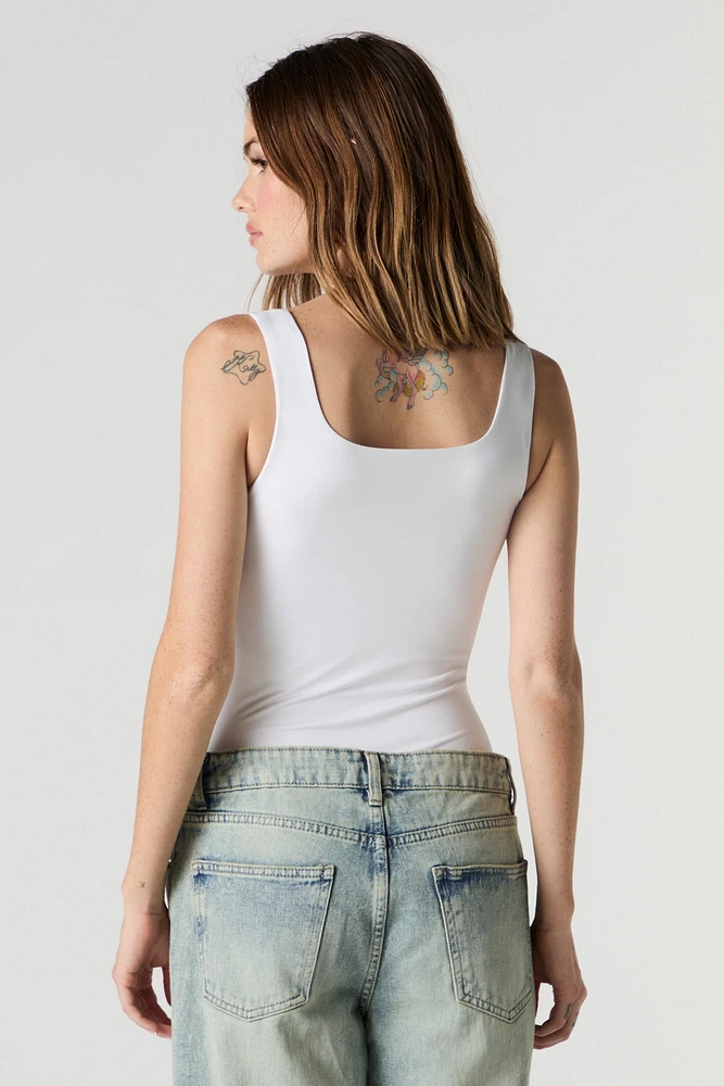 Maillot-débardeur profilé à encolure carrée
