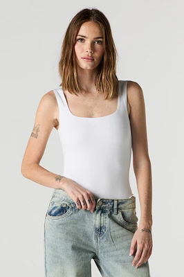 Maillot-débardeur profilé à encolure carrée