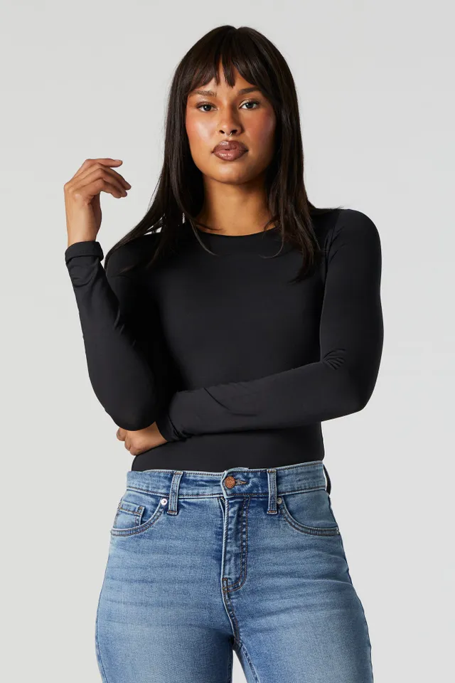 Stitches Contour Crewneck Long Sleeve Bodysuit