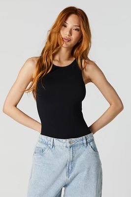 Seamless Ribbed Sleeveless Bodysuit