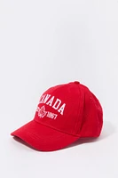 Casquette de baseball avec motif brodé Canada